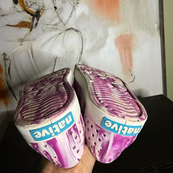 Native Shoes Pink and White Water Shoes - Picture 11 of 11